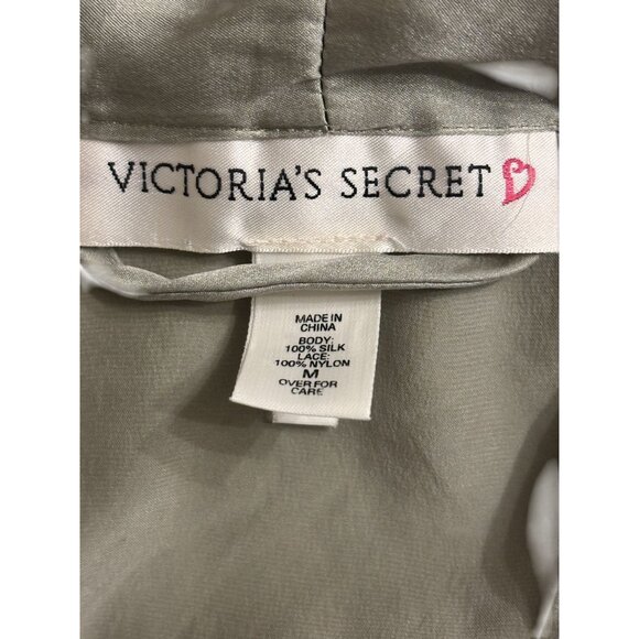 Vintage Victorian Secret Satin & Lace Chemise Nightgown Slip Dress w Spaghetti S - Picture 2 of 16